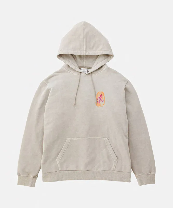 Gramicci  Thumbprint Hooded Sweatshirt, Sand pigment