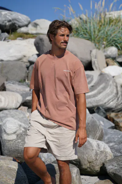 Pre Après Base Washed Tee, Rusty red