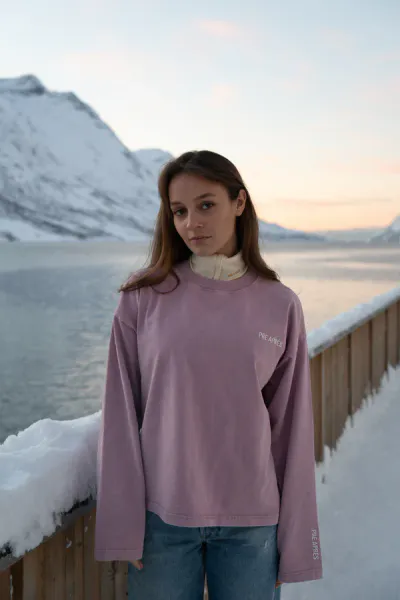 Pre Apr&egrave;s Boxy Alpine Long Sleeve, Dusty lilac