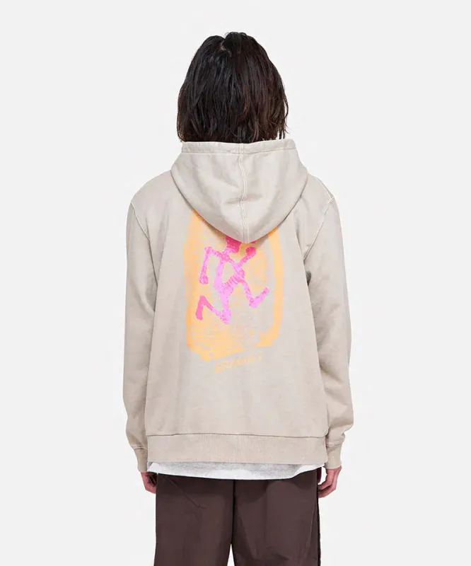 Gramicci  Thumbprint Hooded Sweatshirt, Sand pigment